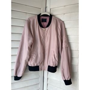 Pink bomber jacket